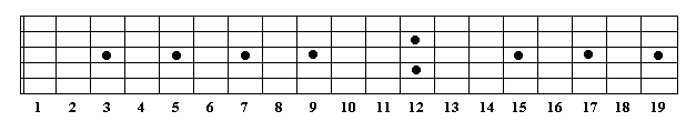 blank fretboard chart