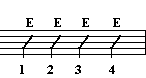 open E chord progression
