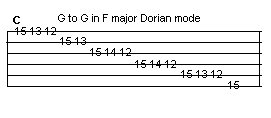 G Dorian mode