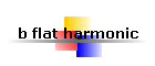 b flat harmonic